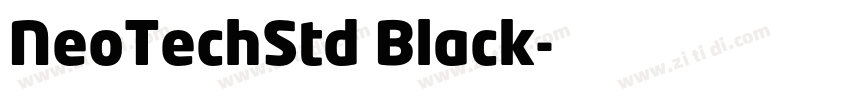 NeoTechStd Black字体转换